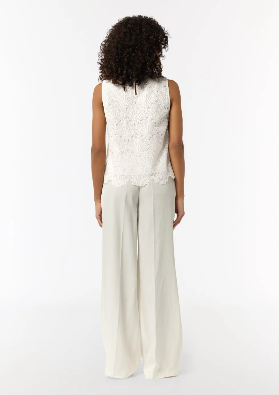 Ärmelloses Top aus Spitze