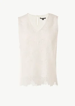 Ärmelloses Top aus Spitze