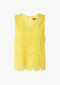 Ärmelloses Top aus Spitze