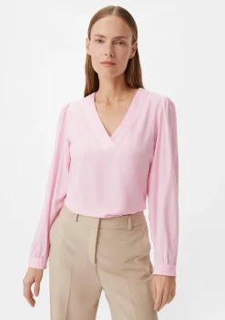 Satinbluse aus Viskosemix