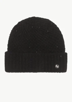 Strickmütze mit Pailletten