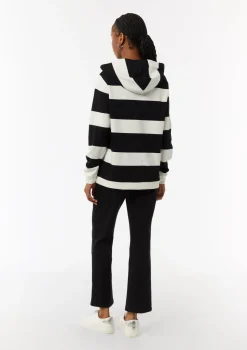 Sweatshirt mit Kapuze und Blockstreifen