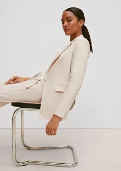 Taillierter Blazer in Baumwollmix