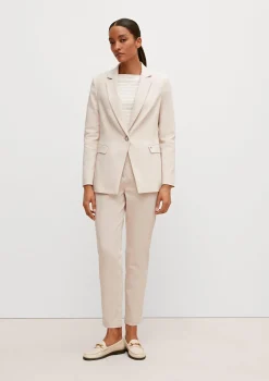 Taillierter Blazer in Baumwollmix