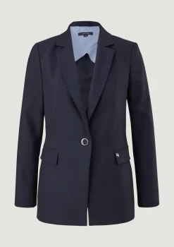 Taillierter Blazer in Baumwollmix