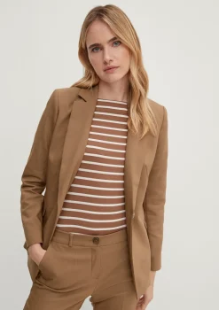 Taillierter Blazer in Baumwollmix