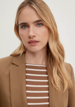 Taillierter Blazer in Baumwollmix