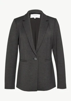 Taillierter Jersey-Blazer mit Leistentaschen