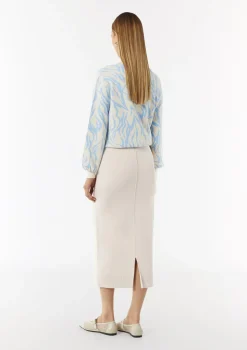 Taillierter Strickrock aus Viskosemix