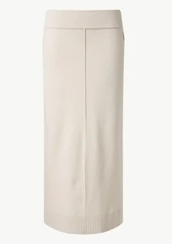 Taillierter Strickrock aus Viskosemix