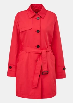 Taillierter Trenchcoat mit Bindegürtel