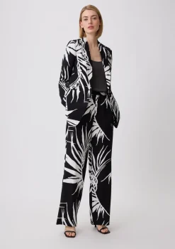 Top aus schimmerndem Jersey-Piqué