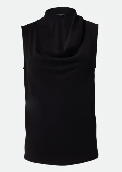 Top mit Wasserfallkragen