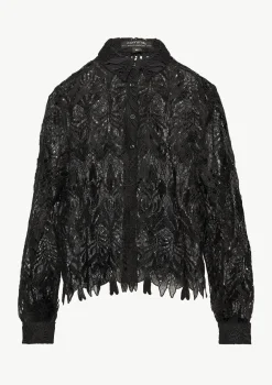 Transparente Bluse aus edler Spitze