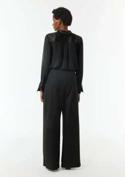 Transparente Hemdbluse aus Chiffon