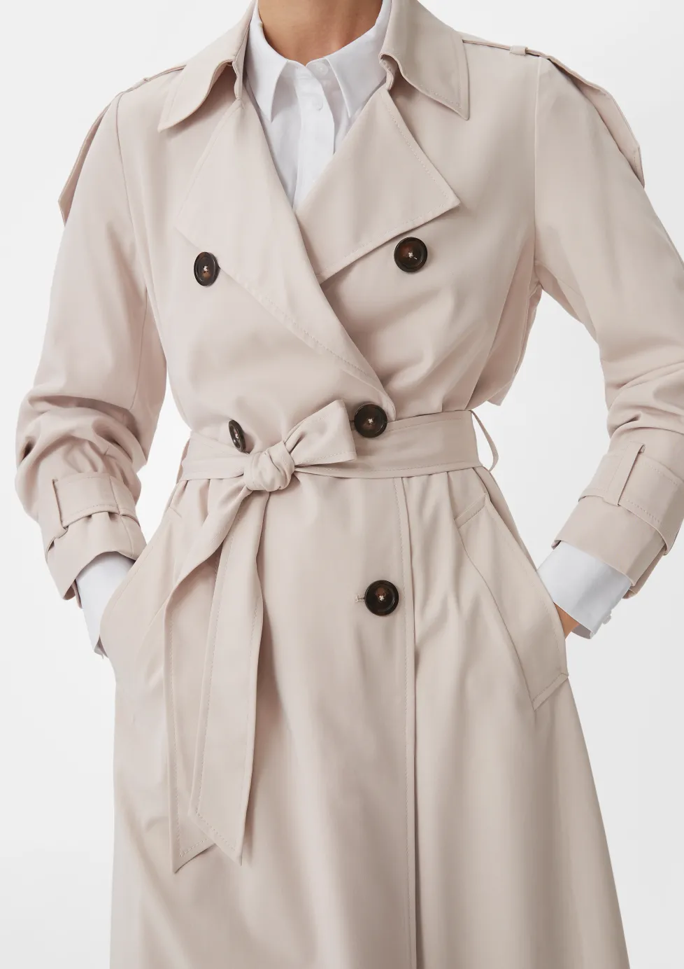 Trenchcoat mit Bindegürtel