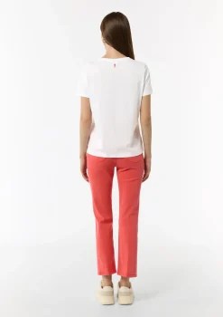 T-Shirt aus Jersey mit Front- und Rückenprint