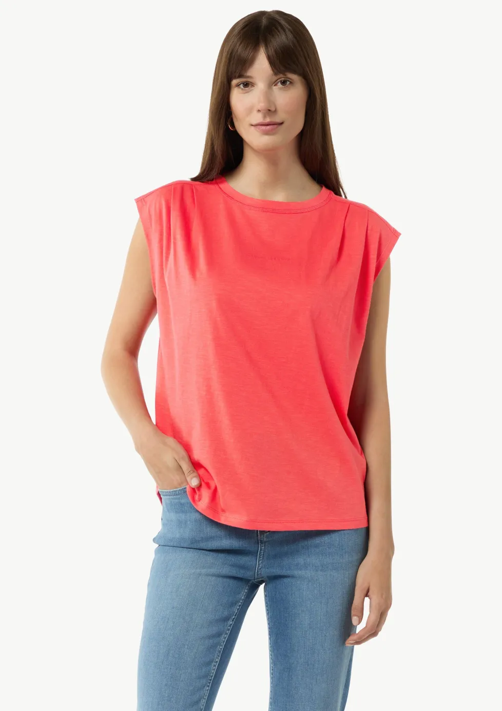 T-Shirt mit überschnittenen Schultern