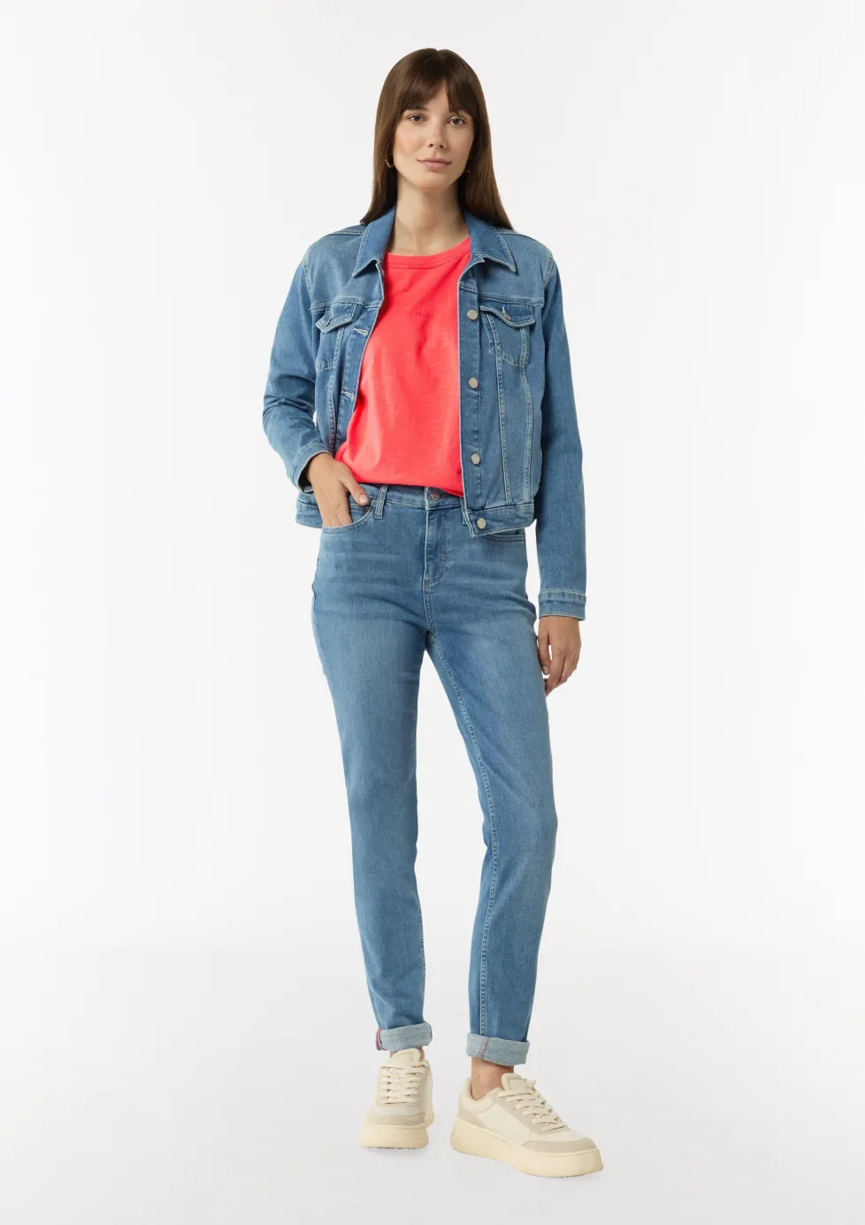 T-Shirt mit überschnittenen Schultern