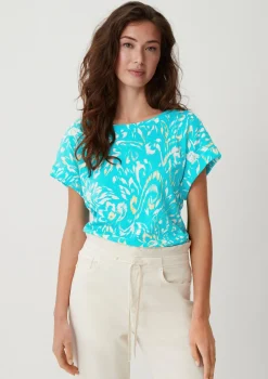 T-Shirt mit überschnittenen Schultern