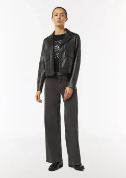 T-Shirt mit Blumenapplikation