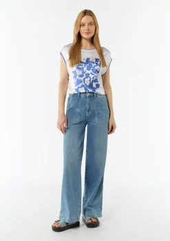 T-Shirt mit floralem Print