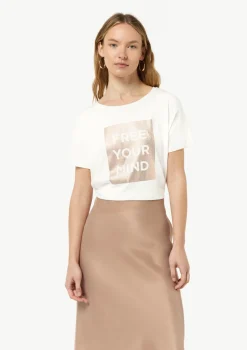 T-Shirt mit Frontprint im Boxy Cut