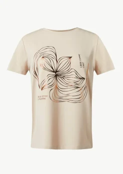 T-Shirt mit Metallic-Frontprint