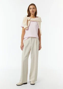 T-Shirt mit Rundhals-Ausschnitt und Front-Print