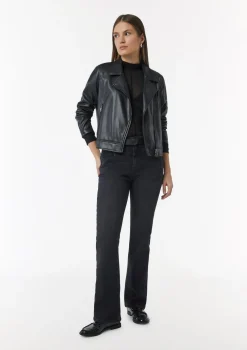 T-Shirt mit Stehkragen