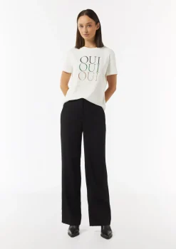 T-Shirt mit Strassapplikation