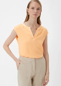 T-Shirt mit Tunika-Ausschnitt