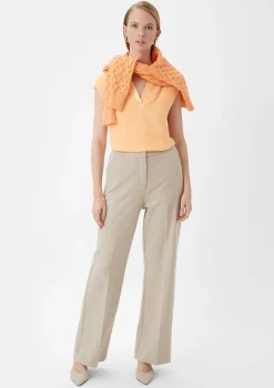 T-Shirt mit Tunika-Ausschnitt