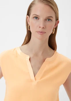 T-Shirt mit Tunika-Ausschnitt