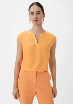 T-Shirt mit Tunika-Ausschnitt