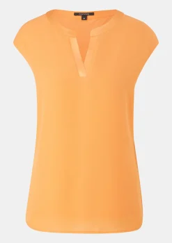 T-Shirt mit Tunika-Ausschnitt