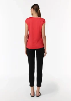 T-Shirt mit Tunika-Ausschnitt