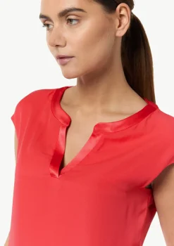 T-Shirt mit Tunika-Ausschnitt