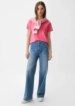 T-Shirt mit V-Ausschnitt