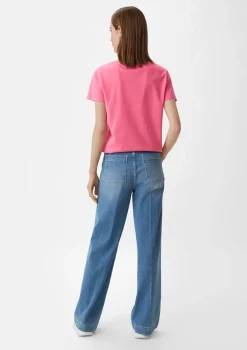 T-Shirt mit V-Ausschnitt