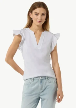 T-Shirt mit Volantärmel