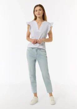 T-Shirt mit Volantärmel