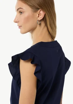 T-Shirt mit Volantärmel