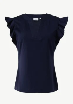 T-Shirt mit Volantärmel