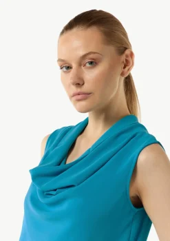 T-Shirt mit Wasserfall-Ausschnitt