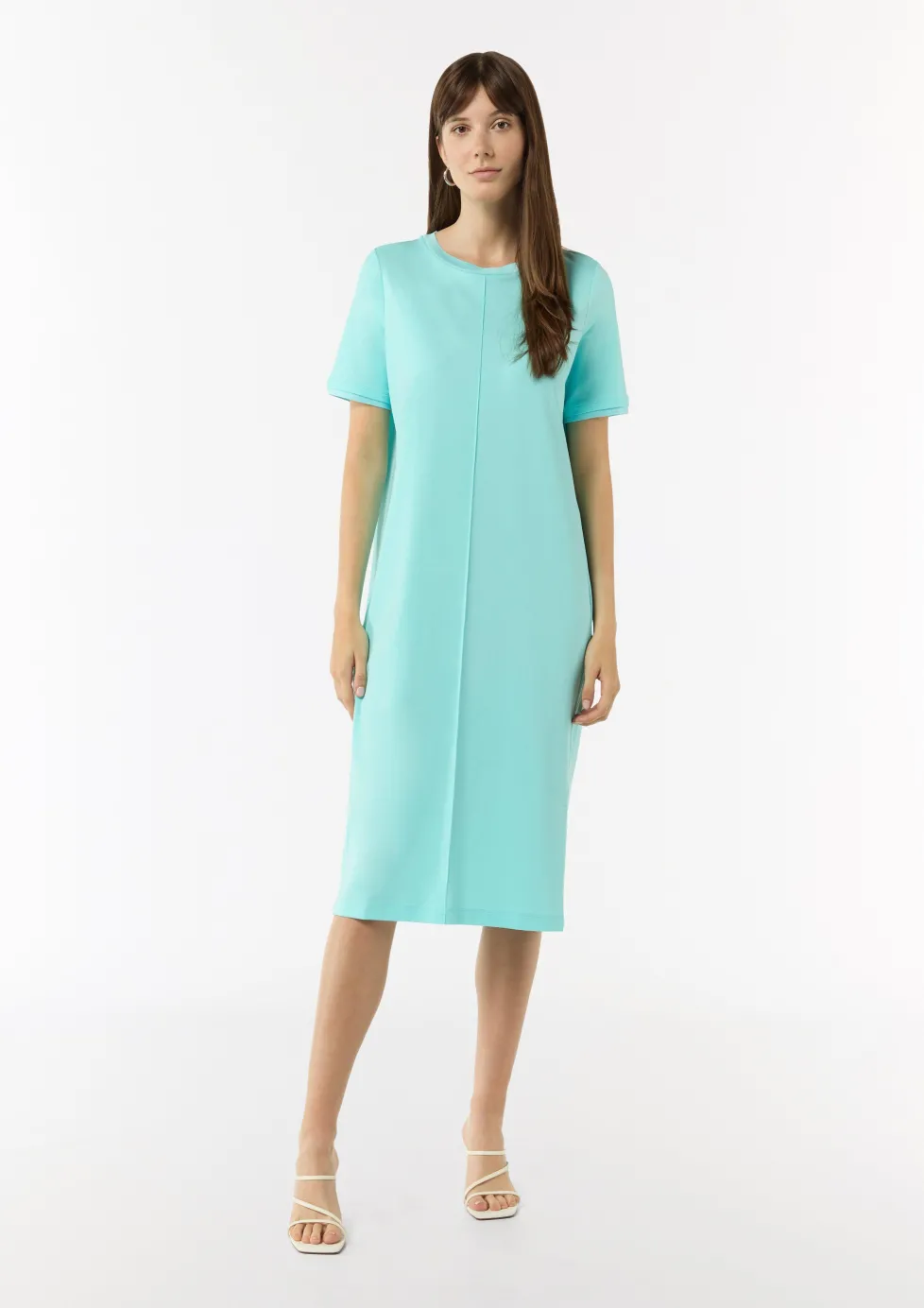 T-Shirt-Kleid mit seitlich geschlitztem Saum