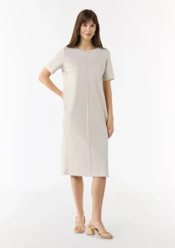 T-Shirt-Kleid mit seitlich geschlitztem Saum