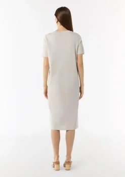 T-Shirt-Kleid mit seitlich geschlitztem Saum