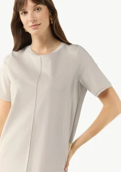 T-Shirt-Kleid mit seitlich geschlitztem Saum