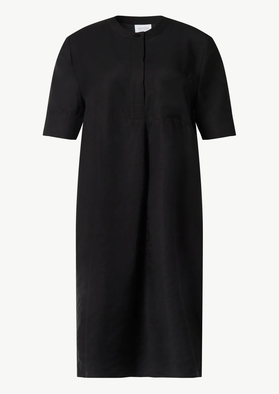 T-Shirt-Kleid mit Stehkragen